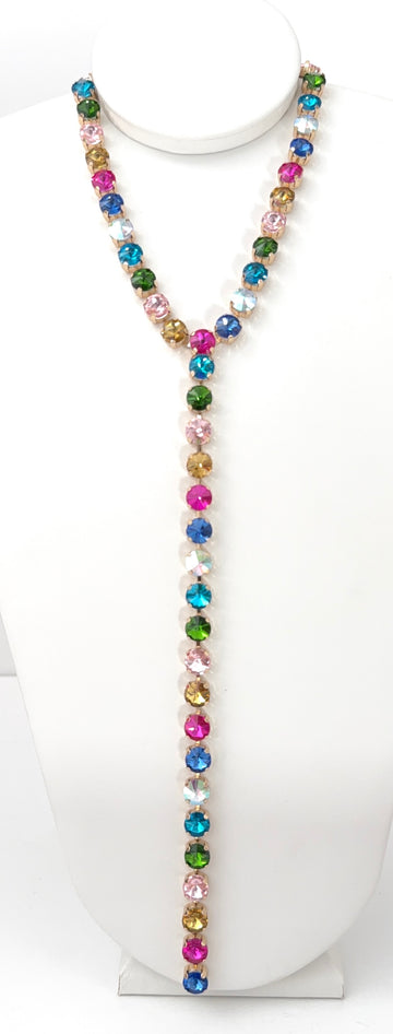 Crystal Radiance Lariat Necklace
