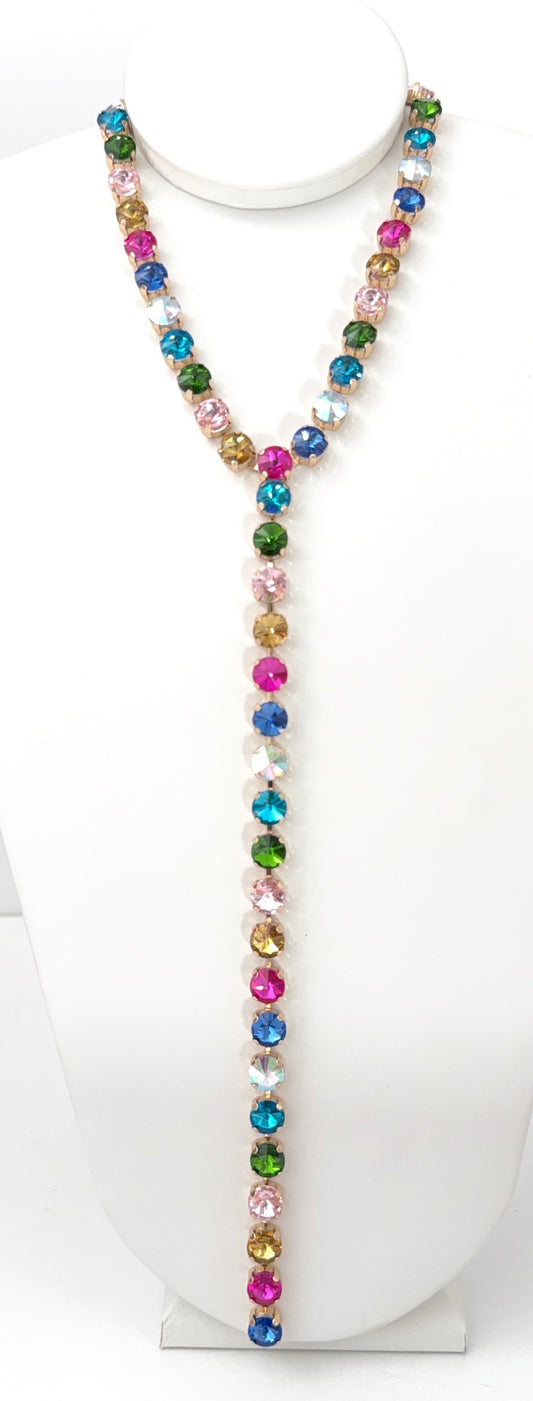 Crystal Radiance Lariat Necklace