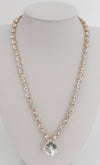 Crystal Teardrop Necklace