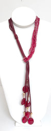 Crystal Cascade Lariat Necklace