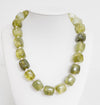 Marble Cube-Shape Resin Beaded Necklace