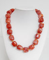 Marble Cube-Shape Resin Beaded Necklace