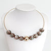 Gold-Plated & Resin Choker Necklace
