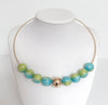 Gold-Plated & Resin Choker Necklace