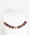 Gold-Plated & Resin Choker Necklace