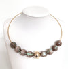 Gold-Plated & Resin Choker Necklace