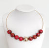 Gold-Plated & Resin Choker Necklace