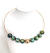 Gold-Plated & Resin Choker Necklace