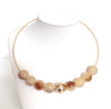 Gold-Plated & Resin Choker Necklace