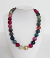 Natural Agate & Gold-Plated Indian Bead Necklace | Esferas by Chloé