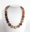 Natural Agate & Gold-Plated Indian Bead Necklace | Esferas by Chloé