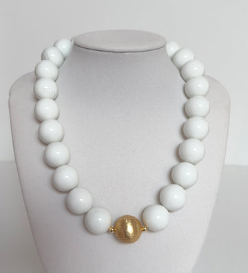 White Howlite Necklace