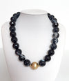 Natural Agate & Gold-Plated Indian Bead Necklace | Esferas by Chloé