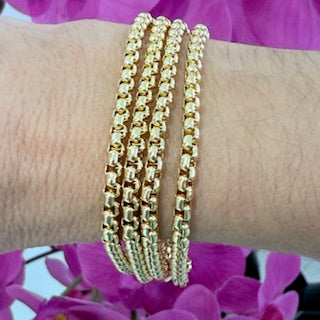 ENDLESS BRACELET S/S BAÑO EN ORO 18K