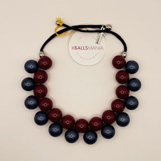 BALLSMANIA TWO TONE NECKLACE
