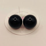 BALLSMANIA BLACK EARINGS