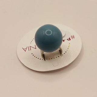 BALLSMANIA RING CRYSTAL BLUE AQUA