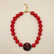 SHARYL GREEN RESIN 20" NECKLACE  WITH LONG NECKLACE (SOLD SEPARATELY)