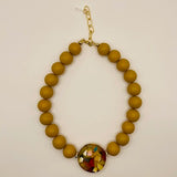 SHARYL GREEN RESIN 20" NECKLACE  WITH LONG NECKLACE (SOLD SEPARATELY)
