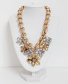 Golden Blossom Statement Necklace - Bijoux Espresso