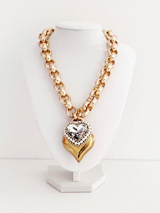 Heart Pendant Necklace - Bijoux Espresso