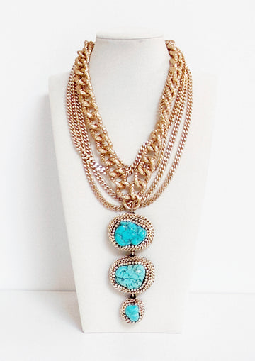 Turchese Riviera Necklace - Bijoux Espresso
