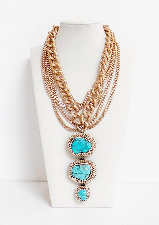 Turchese Riviera Necklace - Bijoux Espresso