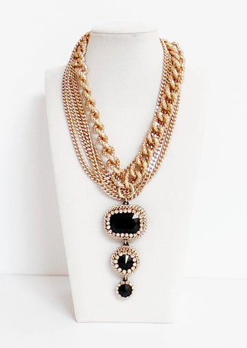 Notte Nero Necklace - Bijoux Espresso
