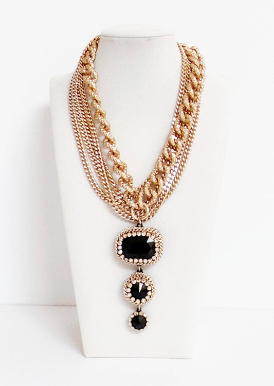 Notte Nero Necklace - Bijoux Espresso