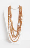 Regina Perla Layered Chain Necklace - Bijoux Espresso
