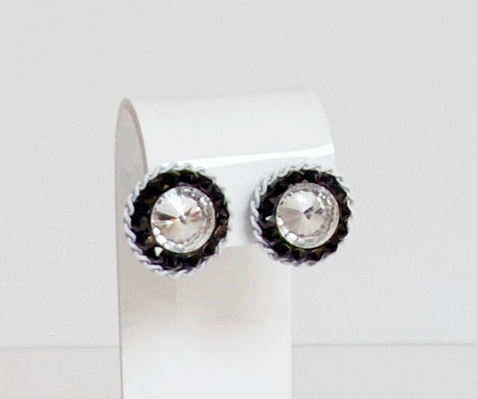 Luce Bianca Crystal  Earrings - Bijoux Espresso