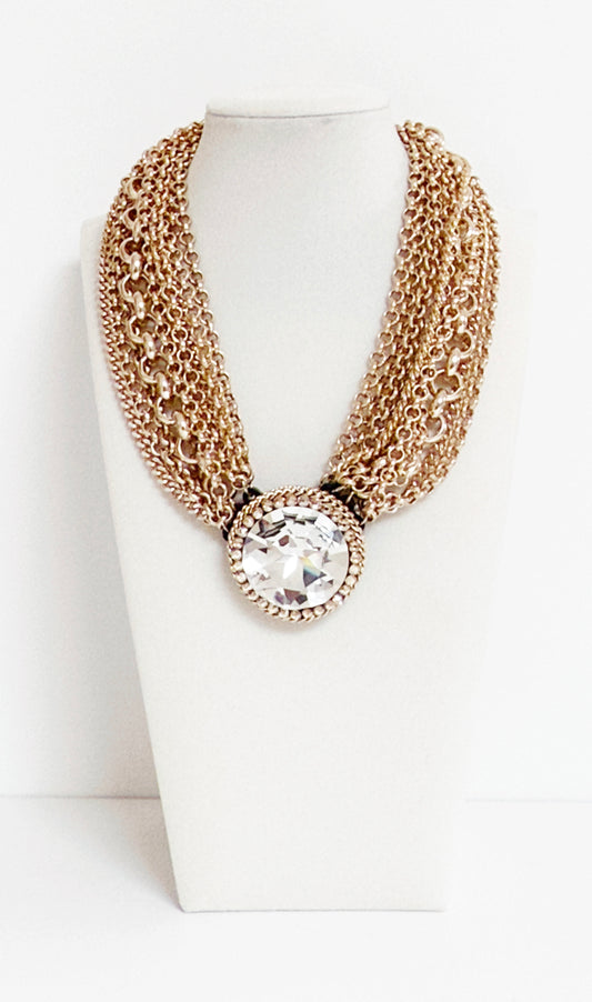 Cristallo Royale Statement Necklace - Bijoux Espresso
