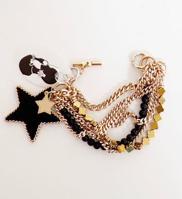 Midnight Stella Layered Bracelet - Bijoux Espresso