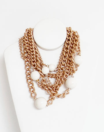 Luna Royale Statement Necklace - Bijoux Espresso
