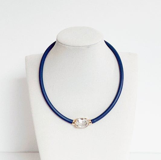 Blue Crystal Choker - Smart Chic