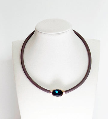 Brown Crystal Choker - Smart Chic