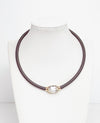 Brown Crystal Choker - Smart Chic