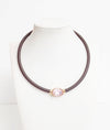 Brown Crystal Choker - Smart Chic