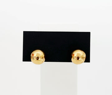 Golden Sphere Stud Earrings - Antúra