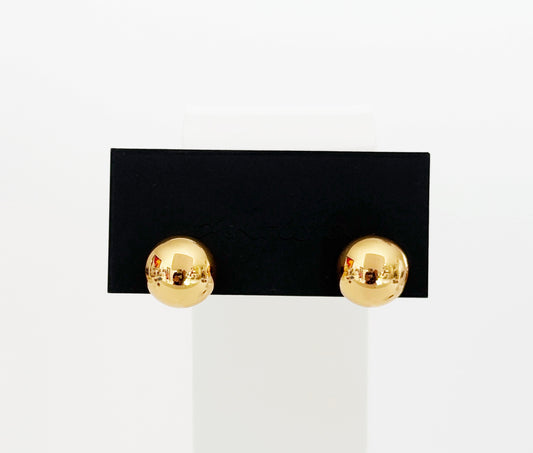 Golden Sphere Stud Earrings - Antúra