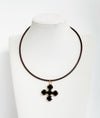 Cross Crystal Choker - Smart Chic