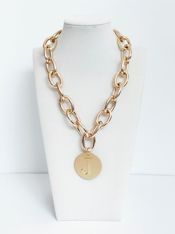Initial Luxe Gold Chain Necklace - Smart Chic
