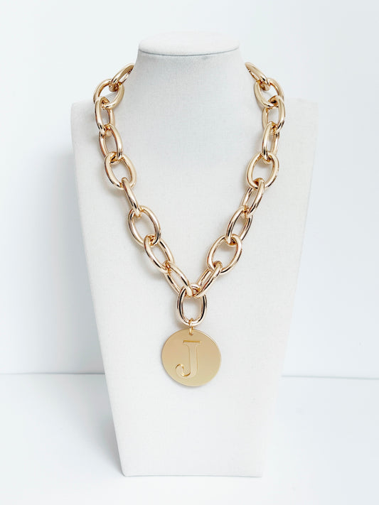 Initial Luxe Gold Chain Necklace - Smart Chic