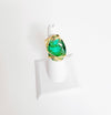 New Drop Emerald Murano Crystals Ring - Andrea Marazzini