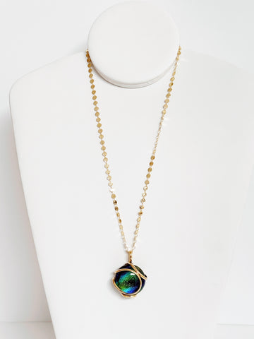 Big Nautilus Vitral Pendant Necklace - Andrea Marazzini