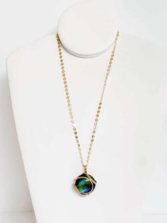 Big Nautilus Vitral Pendant Necklace - Andrea Marazzini