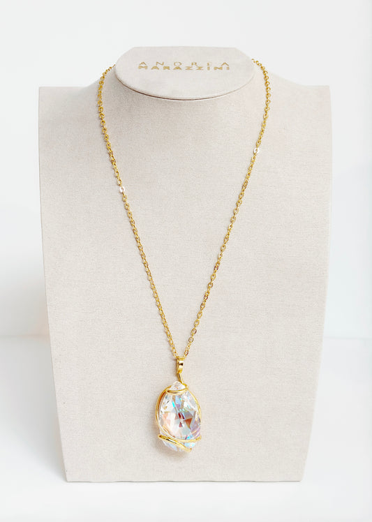 Big Drop Murano Crystal Pendant Necklace - Andrea Marazzini