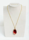 Big Drop Murano Crystal Pendant Necklace - Andrea Marazzini