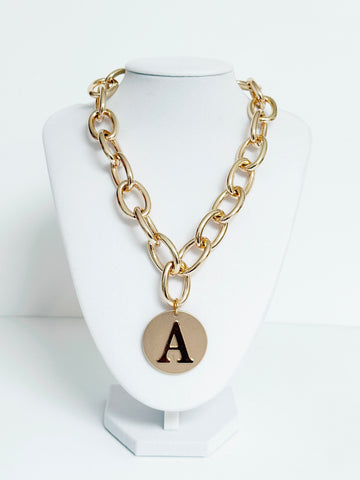 Initial Luxe Gold Chain Necklace - Smart Chic