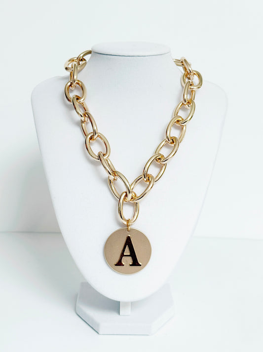 Initial Luxe Gold Chain Necklace - Smart Chic
